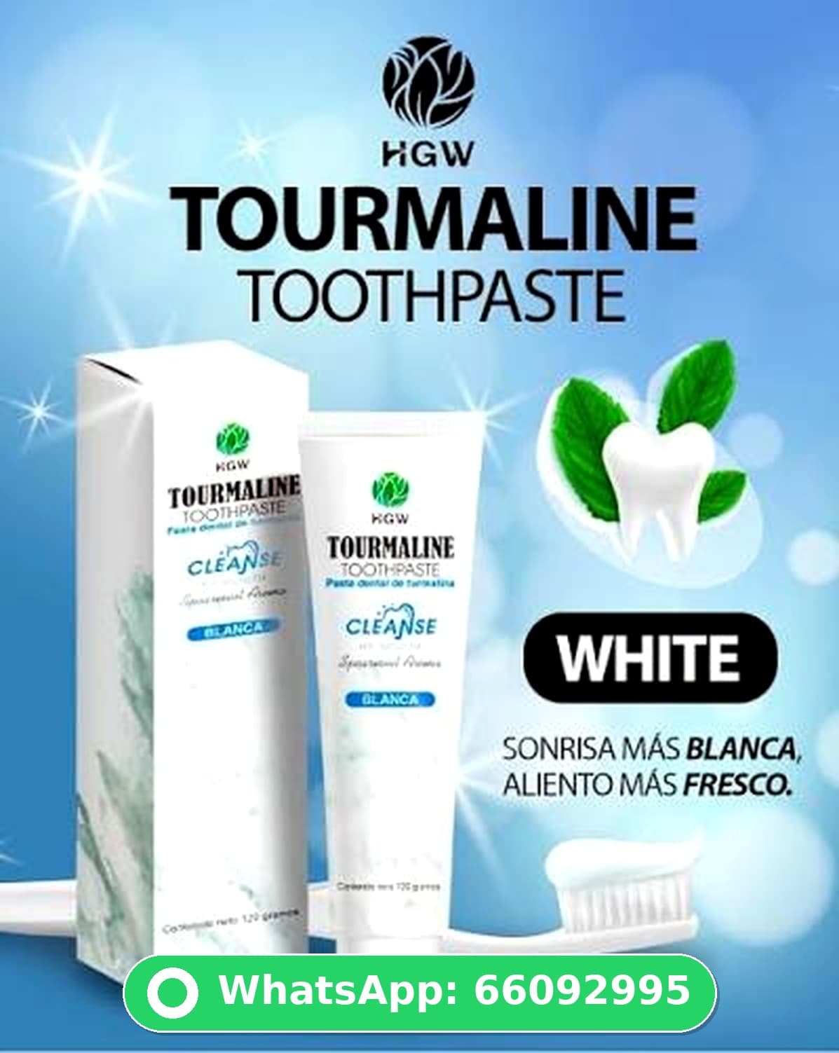 Tourmaline Toothpaste White (HGW)